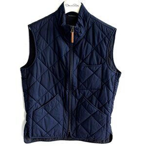 J.Crew Men's Navy Quilted Vest with Primaloft Size Small